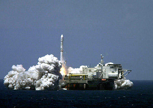 Sea Launch saw a rocket blast off in May 2001.