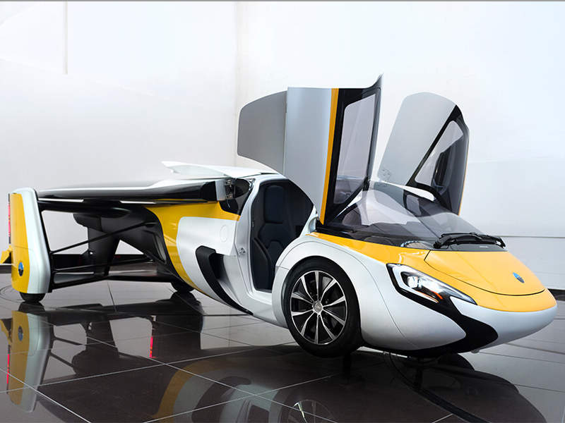 The AeroMobil 4.0 Flying Car was exhibited at the International Paris Air Show 2017. Image courtesy of AeroMobil.