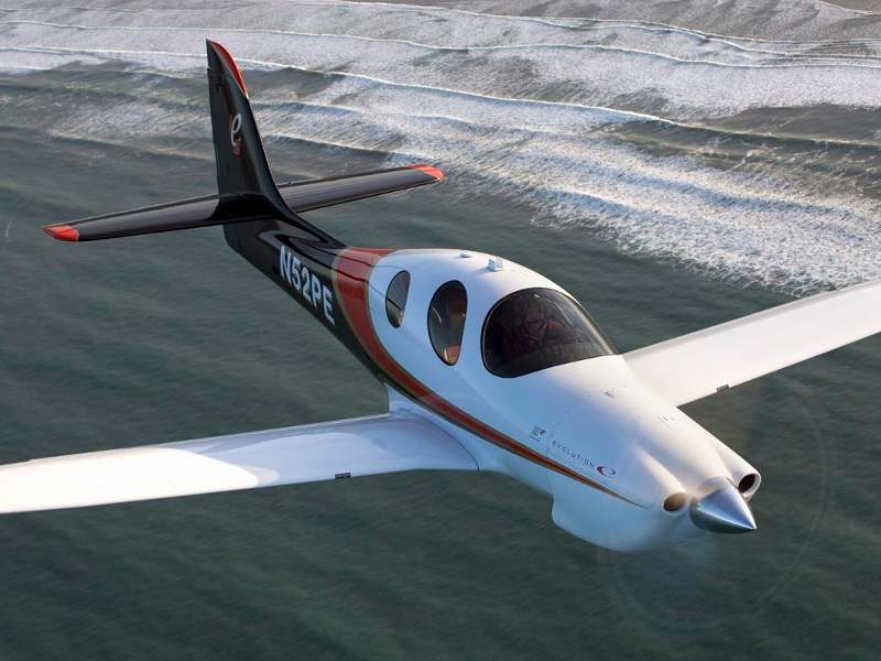Evolution, a piston engine powered aircraft, was introduced in April 2016. Credit: Lancair.