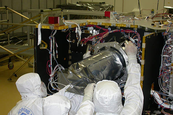 The spacecraft was designed and built by Johns Hopkins University Applied Physics Laboratory (APL). Credit: Nasa/Johns Hopkins University APL/SwRI.