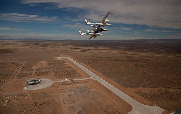 Aerial view of Spaceport America. Image courtesy of Virgin Galactic.