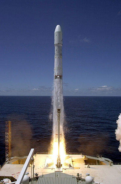 Liftoff of Zenit-3SL with PAS-9 Satellite, July 28, 2000.