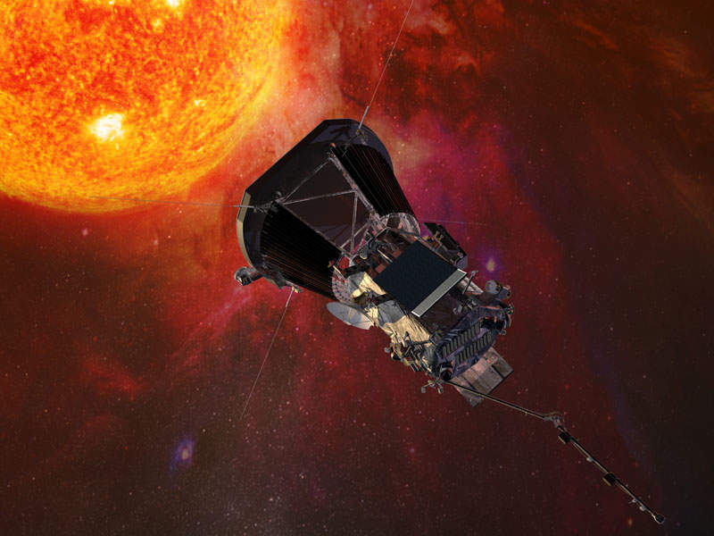 Parker Solar Probe spacecraft will provide insights into the Sun's atmosphere. Image: courtesy of Nasa/JHUAPL.