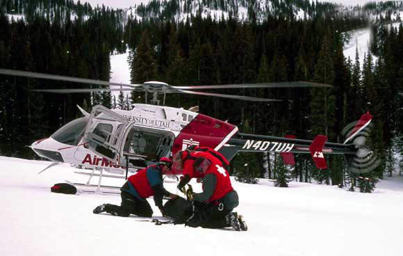 For emergency / air ambulance missions, the cabin accommodates one stretcher patient and medical attendants.