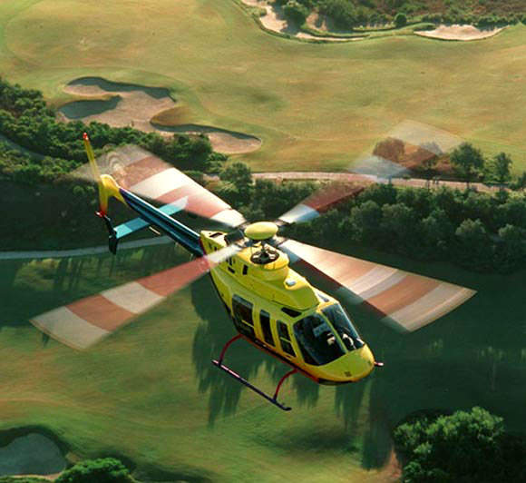 The Bell 407 can fly at an altitude of 5,370m with range of 612km. The maximum and cruise speeds are 259km/h and 224km/h respectively. The service ceiling is 5,698m.