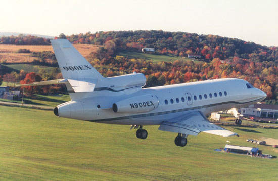The Falcon 900EX entered service in November 1996.