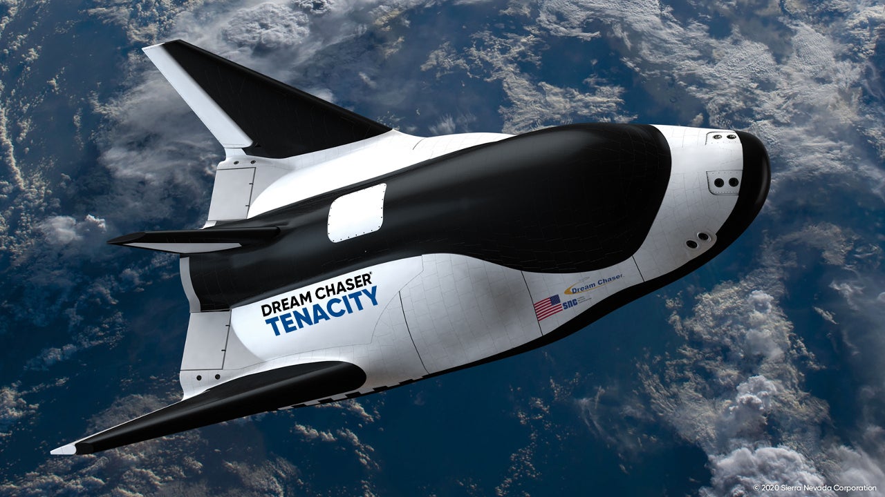 Dream Chaser spaceplane, also known as America’s Spaceplane, is the world’s only non-capsule, private orbital spacecraft. Credit: Sierra Nevada Corporation.