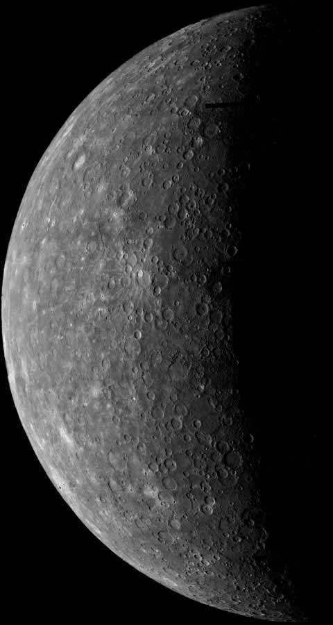 Mercury has not been visited since the Mariner 10 collected this image in the early 1970s.